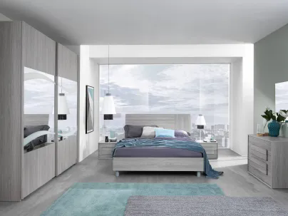 Armadio con specchi centrali Le isole - Linosa di MCSMobili