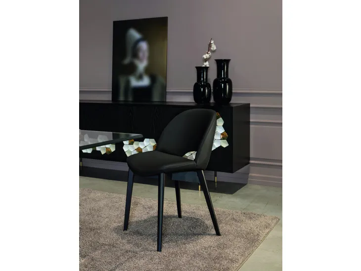 Sedia in pelle Beetle di Tonin Casa