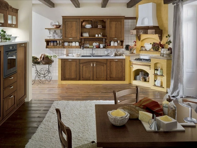 Cucina angolare in Muratura Signoressa 02 di Ar-Tre