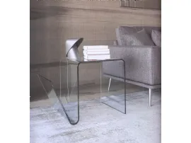 Tavolino in cristallo curvato Vito di La Vetreria