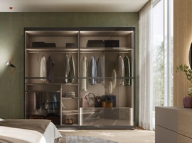Armadio con anta scorrevole in vetro Dama 41 di Orme