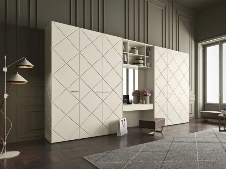 Armadio moderno Gem in legno laccato di Ballancin