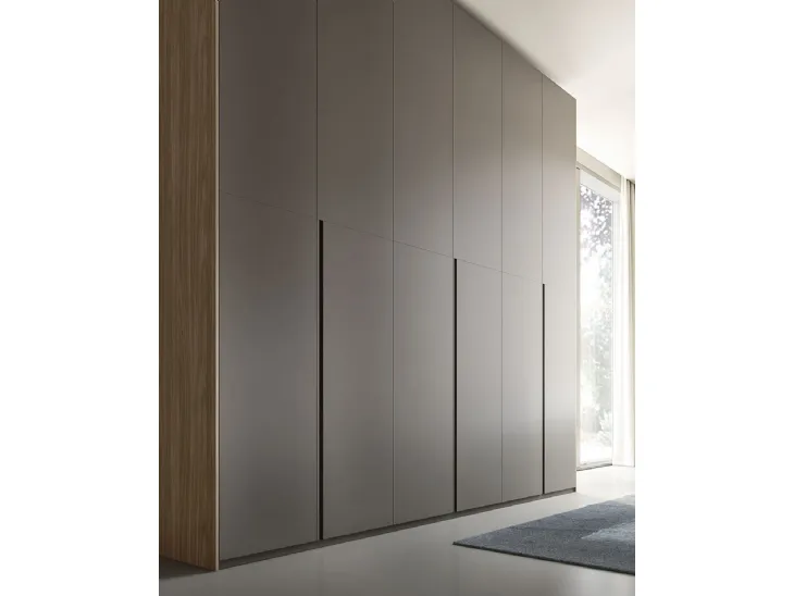 Armadio con ante battenti Quadro Mezzagola finitura grey di S75