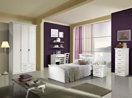 Cameretta Dafne con pareti viola