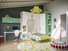 Cameretta salvaspazio con letto a scomparsa Top CM221 di Giessegi
