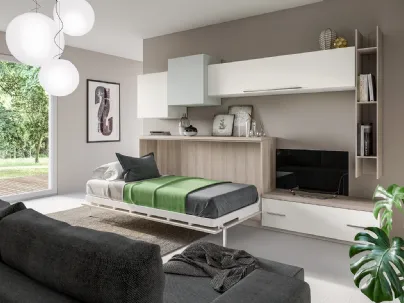 Cameretta salvaspazio con letto a scmparsa Top CM223 di Giessegi