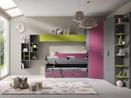 Cameretta Omnia 6-24 con letto scorrevole di MCSMobili