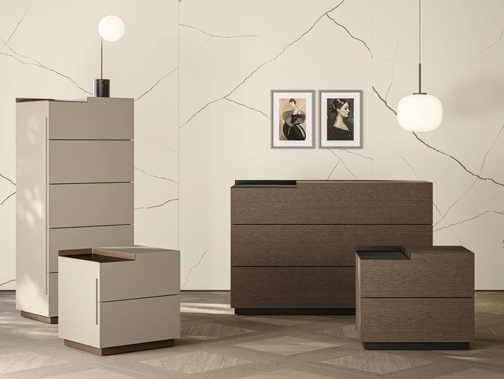 Gruppo Notte City in legno o laccato opaco di Morassutti