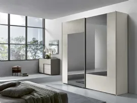 Comò Toronto finitura Calce e maniglia Grigio Londra di Gierre Mobili