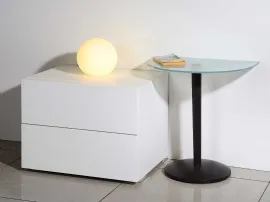 Comodino in laccato opaco Logo 01 di Fratelli Elli
