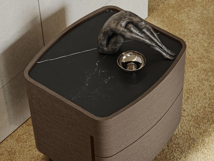 Comodino Oliver in rovere di Morassutti