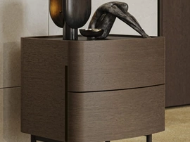 Comodino Oliver in rovere di Morassutti