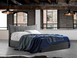 Letto in tessuto imbottito Aries di Lettissimi