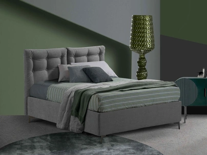 Letto Artemide in tessuto imbottito di Lettissimi