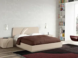 Letto in legno con testiera illuminata Aster di Dal Cin