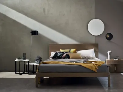 Letto in legno con testiera Bic di Ballancin