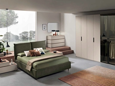 Letto Bristol con box contenitore di Gierre Mobili