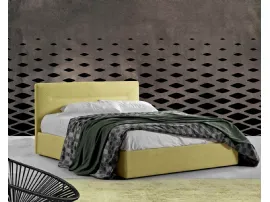 Letto con testiera in tessuto e box contenitore Centauro di Lettissimi