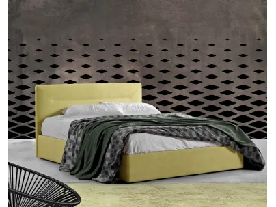 Letto con testiera in tessuto e box contenitore Centauro di Lettissimi