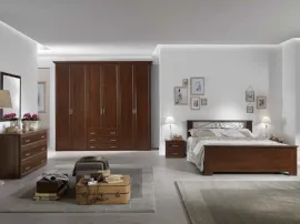 Letto in noce Demetra DE15 di MCSMobili