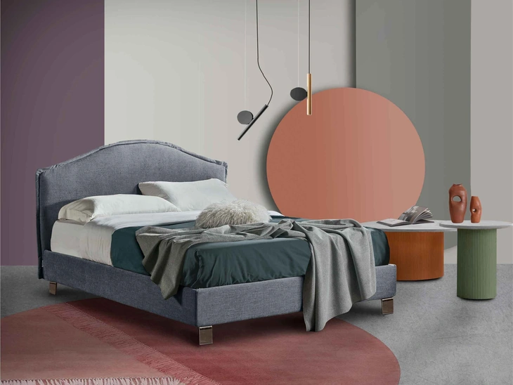 Letto classico Elettra con contenitore di Lettissimi