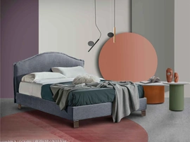 Letto classico Elettra con contenitore di Lettissimi