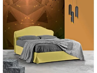 Letto classico in tessuto con testiera sagomata Elettra di Lettissimi