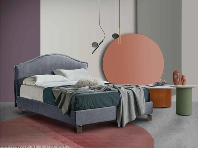 Letto classico Elettra con contenitore di Lettissimi