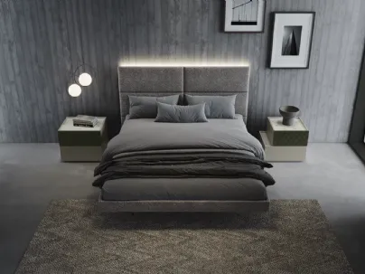 Letto Groove con testiera di Euro Design