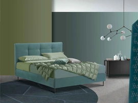 Letto Iris con testiera trapuntata di Lettissimi