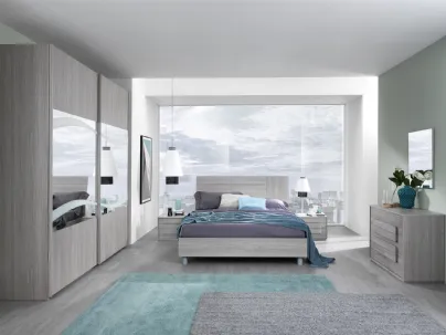 Letto in legno con testiera Le isole Linosa di MCSMobili