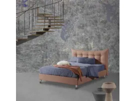 Letto con testiera imbottita e trapuntata Alya di Lettissimi