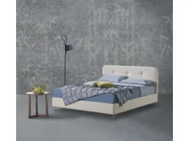 Letto con testiera in tessuto imbottito Orione di Lettissimi