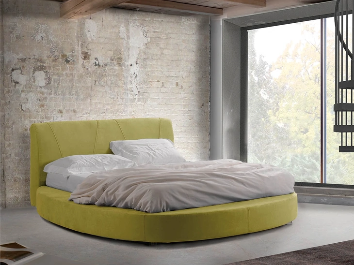 Letto in tessuto con testiera Prestige di Lettissimi