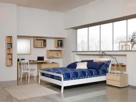 Letto in legno con testiera Sharon di Fratelli Elli