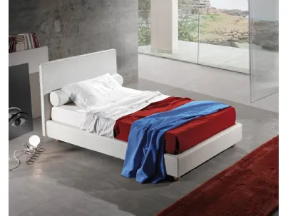 Letto singolo Vela Liscio di Lettissimi 