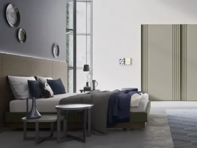 Letto Sommier in tessuto e legno di Ballancin