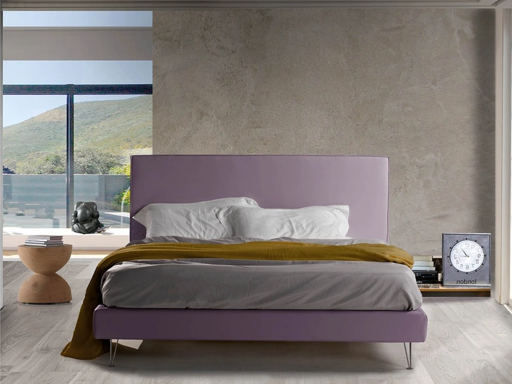 Letto con testiera Vela Liscio di Lettissimi