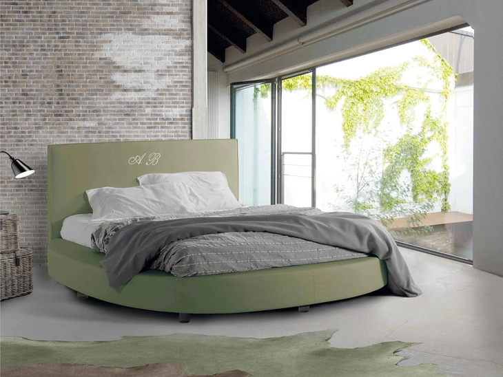 Letto con testiera Vela Liscio di Lettissimi