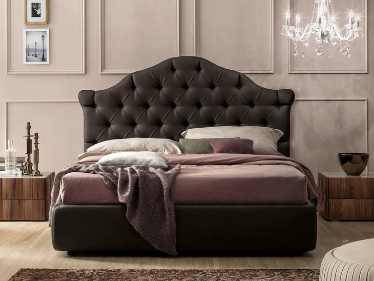 Letto in pelle Veneziano di Tonin Casa