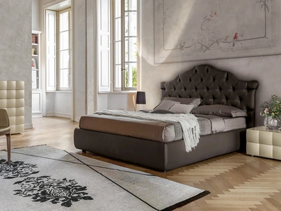 Letto in pelle Veneziano di Tonin Casa