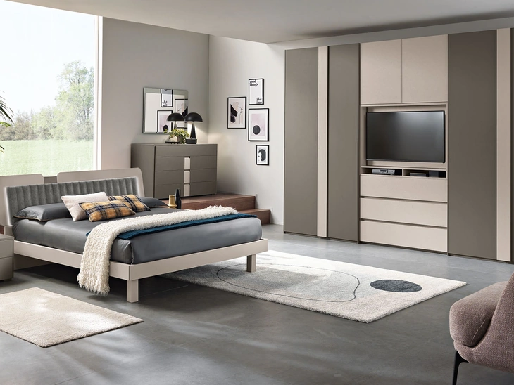 Letto Yuky imbottito di Gierre Mobili