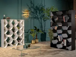 Libreria di design Honeybook in metallo verniciato di Tonin Casa