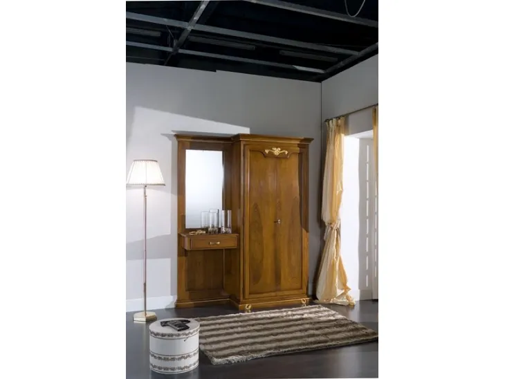 Mobile ingresso Aida 03 in legno massello con specchio di Bamart