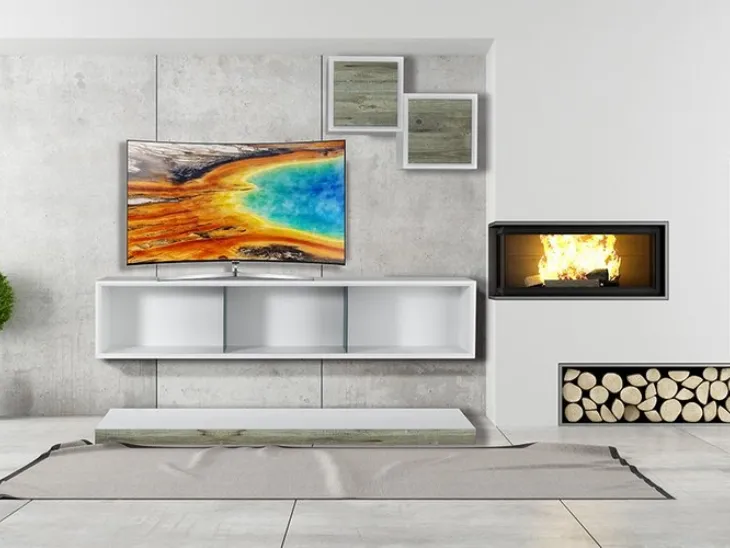 Parete attrezzata Infinity 2 in melaminico di Bamart