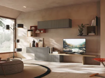 Parete Attrezzata Living LV713 di Giessegi