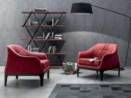 Poltrona in pelle Tiffany di Tonin Casa