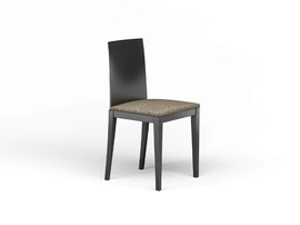 Sedia Layer in legno con seduta imbottita di Fratelli Elli