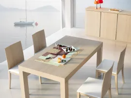 Sedia SD755 in legno con sedile imbottito di Fratelli Elli