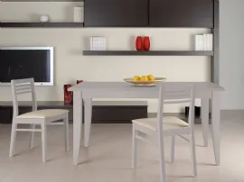 Tavolo rettangolare in legno laccato opaco Paris di Fratelli Elli